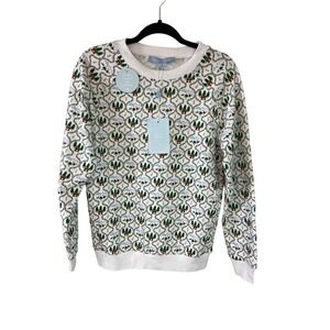 Hill House The All-Gender Teddy Crewneck White Ski Chalet XS